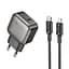 МЗП Borofone BAS53A Absolute PD20W (1USB-C) + кабель Type-C to Lightning Black - мініатюра 1