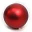 Велика ялинкова куля матова "RED" 25см 0980-25R - мініатюра 1