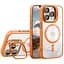 Чохол із підставкою MagSafe TPU PC Metal Stand Case Apple iPhone 14 Orange - мініатюра 1