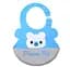 Силіконовий слинявчик з кишенею Kiddy Baby show Ведмедик Блакитний - мініатюра 1