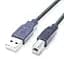 Кабель USB 2.0 AM – USB BM, 1.5 м, Grey, GTL, ферритовый фильтр (GTLAMBM15BK) - миниатюра 1