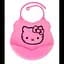 Силіконовий слинявчик з кишенею Kiddy Рожевий Hello Kitty 02101 - мініатюра 1