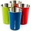 Комплект з 4-х стаканів GSI Outdoors Glacier Stainless Pint Set (1099-63248) - мініатюра 1
