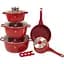 Набір каструль Top Kitchen TK00020 XPRO із багатошаровим дном червоний (43882-TK00020_2256) - мініатюра 2