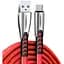 Дата кабель USB 2.0 AM to USB-C 1.0m zinc alloy red ColorWay (CW-CBUC012-RD) - мініатюра 1