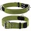 Нашийник для собак Collar, бавовняний, 31-41x2 см, зелений - мініатюра 3