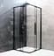 Душова кабіна Dusel DSL194B Black Matt 1000x1000x1900, Чорний матовий, Універсальна, прозрачний, Чорний матовий, 100x100 - мініатюра 2