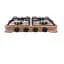 Настольная газовая плита ViLgrand VGP-4042 Brown с крышкой на 4 конфорки 88099 - миниатюра 2