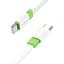 Кабель плоский Borofone BX89 Union 60 W USB Type-C to Type-C бело-зеленый 6974443389531 - миниатюра 1