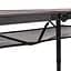 Складной стол Bo-Camp Melrose Oval 120x80 cm Black/Wood look (1404220), Коричневый - миниатюра 14