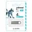 USB флеш накопичувач Wibrand 4GB Puma Silver USB 2.0 (WI2.0/PU4U1S) - мініатюра 2