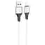 Кабель Hoco X86 iP Spear silicone charging data cable Білий - мініатюра 1