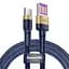Кабель Baseus Cafule HW Quick Charging Cable USB to Type-C 40W 1m CATKLF-PV3 Blue-Gold - мініатюра 1