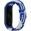 Плетений ремінець Elastic Adjustment Xiaomi Mi Band 7/6/5/4/3 Blue/White - мініатюра 1