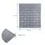 Панель стінова Sticker Wall 3D 700х770х2мм Срібло SW-00001908 - мініатюра 3