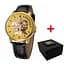 Наручний годинник чоловічий 022 Gold-Black Mechanic Я Українець Awarder acs0031863 - мініатюра 1