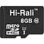 Карта пам'яті Hi-Rali microSDHC, 8Gb, Class10 UHS-I, без адаптера (HI-8GBSD10U1-00) - мініатюра 1