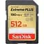Карта пам'яті Sandisk 512GB SDXC Extreme PLUS Memory Card + 2 years Rescue (SDSDXWV-512G-GNCIN) - мініатюра 1