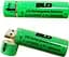 Акумулятор 18650 (BLD Li-ion 3.7v 3800mah Green) АКБ батарея з USB зарядкою для ліхтарика, вейпа (ST) - мініатюра 3