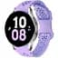 Ремінець для Samsung Galaxy Watch 7 - Фіолетовий ширина кріплення 20мм силікон Watchbands Flower Five (W47-9WBWB63297043) - мініатюра 1