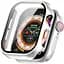 Чохол-накладка DK для Apple Watch 42mm (Series 10) Пластик Soft-Touch Glass Full Cover (silver) - мініатюра 1