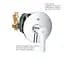 Змішувач для ванни Grohe QuickFix Start 23558002, Хром - мініатюра 7