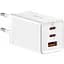 Зарядное устройство Baseus GaN5 Pro 65W 2×Type-C + USB с кабелем Type-C to Type-C 100W 1 м White (CCGP120202) - миниатюра 1