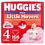Підгузки-трусики для дівчаток Huggies Little Movers Pants 4 (9-14 кг) 108 шт. - мініатюра 1
