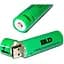 Акумулятор 18650 (BLD Li-ion 3.7v 3800mah Green) АКБ батарея з USB зарядкою для ліхтарика, вейпа (ST) - мініатюра 1