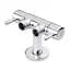 Кран приладовий кутовий Karro KR-3155 на 2 виходи 1/2"x1/2"x1/2" Хром 30412 - мініатюра 1