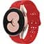 Ремінець для Samsung Galaxy Watch 5 Pro 45mm - червоний ширина кріплення 20мм силікон Watchbands Flower (W31-3WB69551119) - мініатюра 1