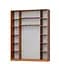 Шкаф-купе трехдверный MebelStar Комбо AL 2ДСП/Зеркало 190x45x240 см Антрацит (MBS-1682) - миниатюра 2