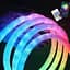 Неонова стрічка RGB 5м IP67 з USB та Bluetooth керуванням від смартфона - мініатюра 4