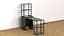 Стол-тумба трансформер Смарт 3/2 с этажеркой Ferrum-decor 1430x1450x600 Черный металл ДСП Венге Магия 16 мм (FRD-106168) - миниатюра 4