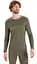 Термокофта Icebreaker 200 Oasis LS Crewe Ski Stripes Men Loden Heather S (1052-IB0 A56 HU069 S) - мініатюра 2