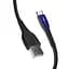 Кабель ColorWay USB - micro USB (M/M), PVC + Led, 2.4 А, 1 м, Black (CW-CBUM034-BK) - миниатюра 10