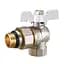 Кран з американкою кульовий Zegor FAOL12 кутовий з антипротіканням 3/4" PN40 30412 - мініатюра 1