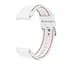 Ремінець силіконовий BeWatch Samsung Galaxy Watch 4/5/Pro Білий з червоним простроченням (0133102) - мініатюра 3