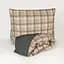 Пододеяльник МВМ My Home Тартан 220x200 см серо-бежевая (BL-DC-08 GRAY/BEIGE) - миниатюра 3