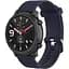 Ремінець силіконовий 20 мм для Amazfit BIP/Bip Lite/Bip U/Pro/Mini/GTS/GTS 2 (E)/GTR 42 BeWatch GT Темно-синій (1011489) - мініатюра 1