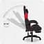 Крісло Cabro C501 Black-Red тканина - мініатюра 7