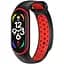 Силіконовий ремінець Sport Xiaomi Mi Band 7/6/5 Black/Red - мініатюра 1