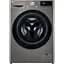 Пральна машина LG фронтальна 7 кг 1200 A+++ 48 см дисплей пара інвертор cріблястий - мініатюра 1