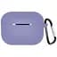 Чохол-накладка DK Apple AirPods Pro 2 | Silicone Candy Friendly з карабіном (lavender grey) - мініатюра 1