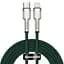 Кабель Baseus Cafule Metal Type-C to Lightning PD 20W (2m) green (CATLJK-B06) - мініатюра 1
