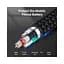 Дата кабель USB 2.0 AM to USB-C 1.0m 3A black Vention (COKBF) - мініатюра 3