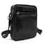 Месенджер кожаный чорний Tiding Bag 8713A - мініатюра 1