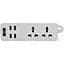 Сетевой фильтр питания Voltronic TВ-Т07, 2роз, 4*USB White (ТВ-Т07-White) - миниатюра 1
