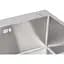 Мойка для кухни Lidz Handmade H7843 с двумя чашами интегрированная 3.0/1.0 мм Brushed Steel (LDH7843BRU35387) - миниатюра 4