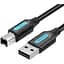 Кабель для принтера Vention USB 2.0 AM/BM 5.0m black (COQBJ) - миниатюра 1